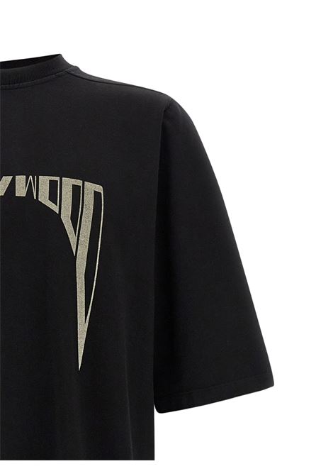 t-shirt jumbo uomo nera RICK OWENS DRKSHDW | DU01E3274 RIGEP20908